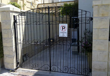 Elegant Wrought Iron Driveway Gate